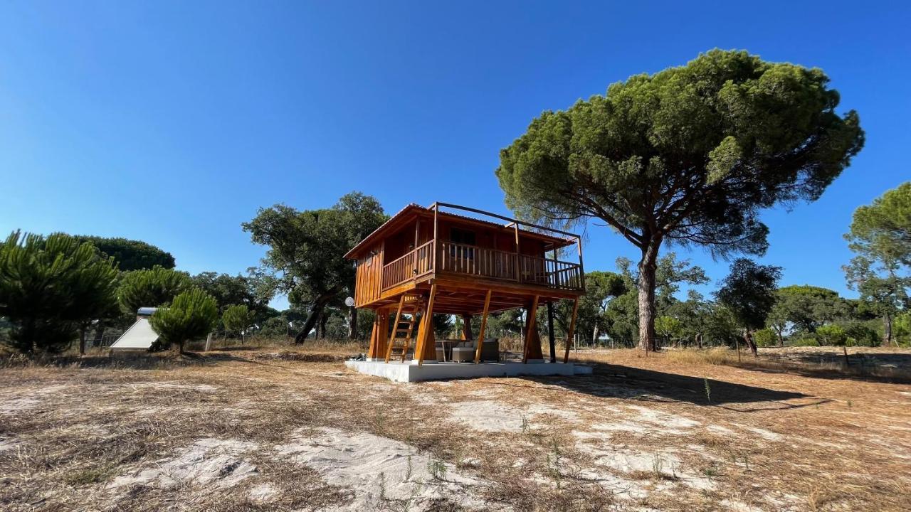 Suspended Wooden House - Monte Da Cortica Villa Águas de Moura Kültér fotó